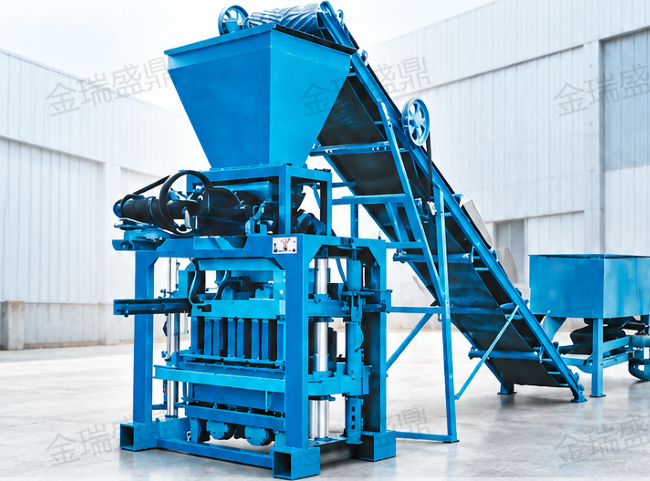 4-40A Hopper Block Brick Machine — Semi-Automatic,